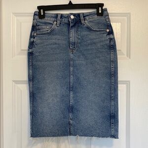 H&M Denim Pencil Skirt Size 4